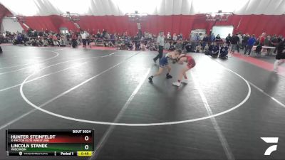 97 lbs Champ. Round 1 - Lincoln Stanek, Wisconsin vs Hunter Steinfeldt, X-Factor Elite Wrestling