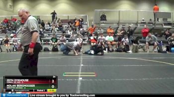 54 lbs Round 2 (4 Team) - Nolan Bergmooser, Brighton Orange vs Zeth Dykhouse, Lowell WC Red