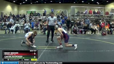 107 lbs Champ. Round 1 - Brody Brewer, Michigan West vs Carter Piotrowski, Donahue Wrestling Academy