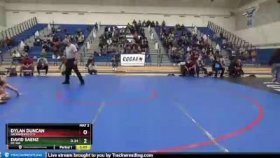 133 lbs Quarterfinal - David Saenz, Mt SAC vs Dylan Duncan, Sacramento City