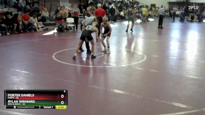 106 lbs Round 4 (8 Team) - Porter Daniels, Manti vs Rylan Winward, Box Elder B