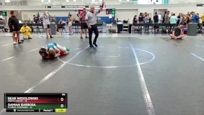 96 lbs Finals (8 Team) - Bear Wesolowski, Misfits United vs Damian Barbosa, Florida Scorpions