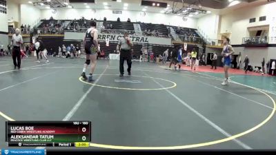 160 lbs Semifinal - Lucas Boe, Red Cobra Wrestling Academy vs Aleksandar Tatum, Peacock Wrestling Club LLC