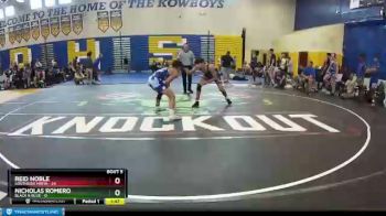 138 lbs Round 2 (8 Team) - Reid Noble, Southside Mafia vs Nicholas Romero, Black & Blue