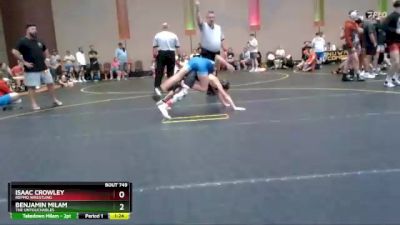 82 lbs Round 3 - Isaac Crowley, Repmo Wrestling vs Benjamin Milam, The Untouchables