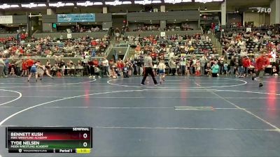 160 lbs Semifinal - Bennett Kush, MWC Wrestling Academy vs Tyde Nelsen, Moen Wrestling Academy