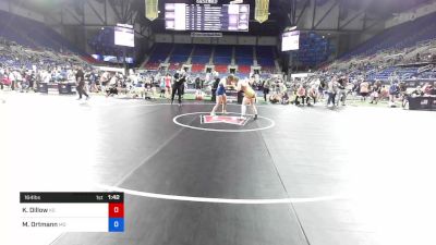 164 lbs Cons 8 #1 - Kiley Dillow, Kansas vs Maggie Ortmann, Missouri