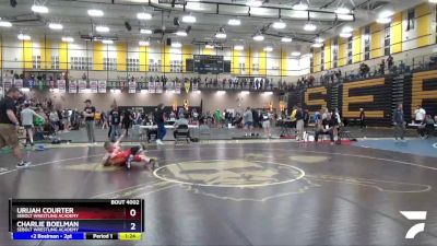 88 lbs Round 1 - Urijah Courter, Sebolt Wrestling Academy vs Charlie Boelman, Sebolt Wrestling Academy