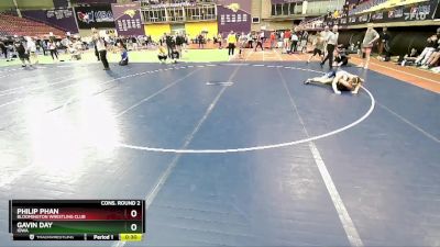 150 lbs Cons. Round 2 - Philip Phan, Bloomington Wrestling Club vs Gavin Day, Iowa