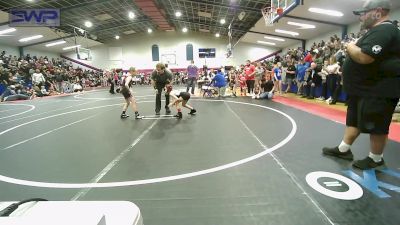 58 lbs Quarterfinal - Savina Burgo, Team Tulsa Wrestling Club vs Michael Robison, Sperry Wrestling Club