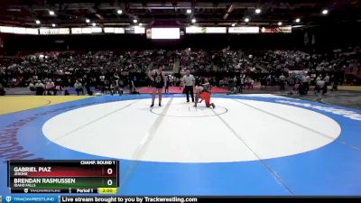 4A 285 lbs Champ. Round 1 - Gabriel Piaz, Jerome vs Brendan Rasmussen, Idaho Falls