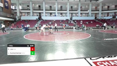 174 lbs Consi Of 16 #2 - Kyle Lee, Roanoke College vs Luke Eschenheimer, West Virginia