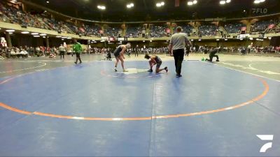 120 lbs Champ. Round 2 - Josiah Tarbill, Rock Falls vs Austin Kisner, Olympia