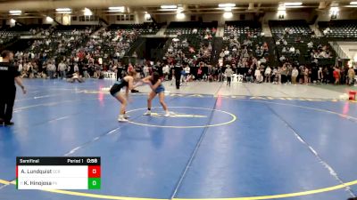 115-124 lbs Semifinal - Kate Hinojosa, Platte Valley vs Ady Lundquist, Scramblers