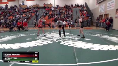 106 lbs Cons. Round 4 - Ayden O`Dell, Pleasant vs Ronnie Ammons, Norton