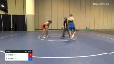 92 kg Consolation - Jose Valdez, Unattached vs Nathan Traxler, California Regional Training Center (CA RTC)