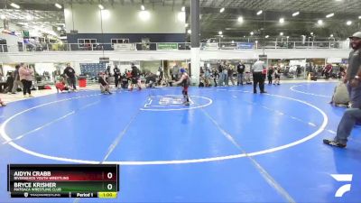 52 lbs Semifinal - Bryce Krisher, Matoaca Wrestling Club vs Aidyn Crabb, Riverheads Youth Wrestling