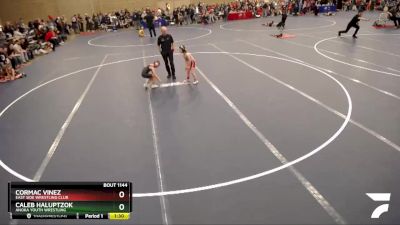 53-56 lbs Cons. Round 1 - Cormac Vinez, East Side Wrestling Club vs Caleb Haluptzok, Anoka Youth Wrestling