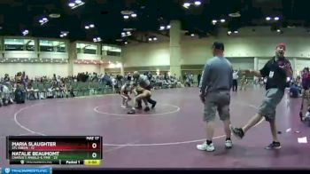 145 lbs Round 4 (10 Team) - Maria Slaughter, STL Green vs Natalie Beaumomt, Charlie`s Angels-IL Pink