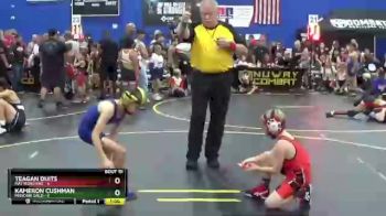 56 lbs Round 5 (6 Team) - Kameron Cushman, Missouri Gold vs Teagan Duits, Mat Monsters