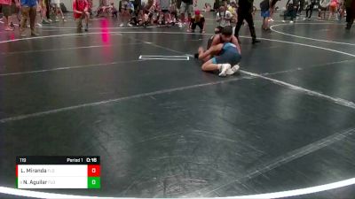 119 lbs Semifinal - Nicholas Aguilar, Florida vs Leonidas Miranda, Florida