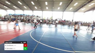 73 lbs Semifinal - Boston Cardenas, Desert Dogs Wrestling vs Sonny Gonzalez, Steel City