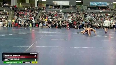 180 lbs Semifinal - Sawyer Perdue, Red Oak vs Macklin Penner, Western Dubuque Little Bobcats