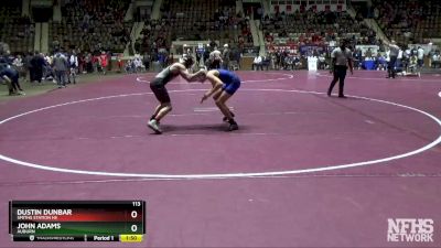 113 lbs Semifinal - John Adams, Auburn vs Dustin Dunbar, Smiths Station Hs