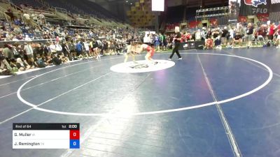 152 lbs Rnd Of 64 - Gavin Muller, Iowa vs Jared Remington, Texas