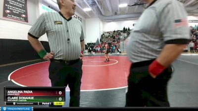 130 lbs Quarterfinal - Angelina Padia, Eaglecrest vs Claire Donahue, Discovery Canyon