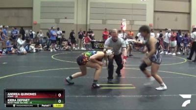 138 lbs Round 5 (10 Team) - Andrea Quinones, POWA vs Kiera Depinet, Beast Mode WA Pink