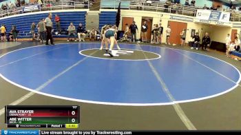 117 lbs Round 3 (4 Team) - Ava Strayer, Crown Point vs Abe Witter, Delta