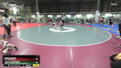 60 lbs Round 5 (6 Team) - Tate Bauer, FCA WRESTLING vs Oscar Ormond, NORTH CAROLINA WRESTLING FACTORY