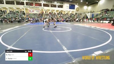 115 lbs Consi Of 32 #1 - Benjamin Fay, Hillsboro Mat Club vs Colton Rader, Damonte