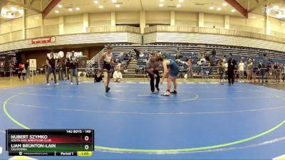 149 lbs Cons. Round 3 - Liam Brunton-Lain, California vs Hubert Szymko, South Side Wrestling Club