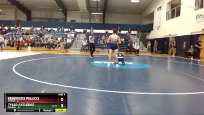 125 lbs Finals (2 Team) - Kendricks Pellicci, Ithaca vs Tyler Ratledge, Messiah