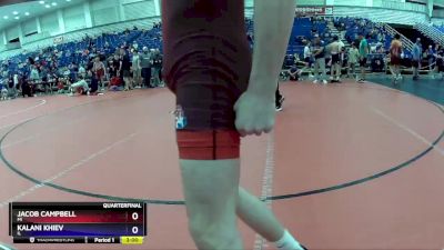 120 lbs Quarterfinal - Jacob Campbell, MI vs Kalani Khiev, IL