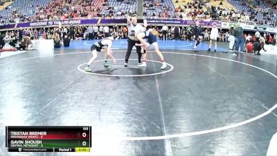 133 lbs Semis (4 Team) - Gavin Shoush, Central Methodist vs Tristan Bremer, Providence (Mont.)