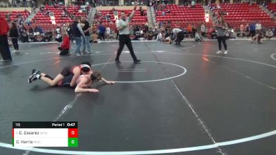 115 lbs Cons. Round 5 - Christian Casarez, Wesley Club Wrestling vs Cooper Harris, Maize Wrestling Club