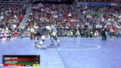 1A-144 lbs 1st Place Match - Corbin Reisz, Logan-Magnolia vs Boden White, Denver