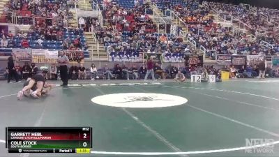 160 lbs Quarterfinal - Garrett Hebl, LaMoure-Litchville/Marion vs Cole Stock, South Border