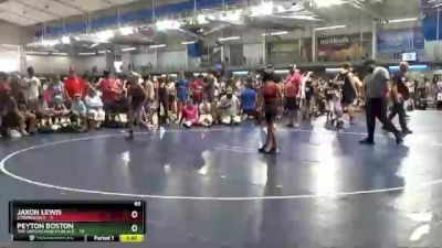 85 lbs Round 1 (10 Team) - Peyton Boston, The Untouchables Black vs Jaxon Lewis, Stronghold