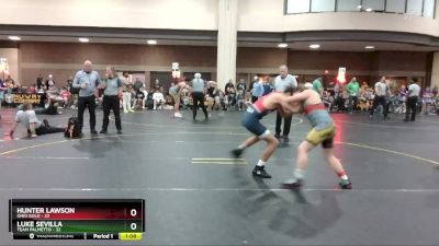 130 lbs Round 1 (4 Team) - Hunter Lawson, Ohio Gold vs Luke Sevilla, Team Palmetto