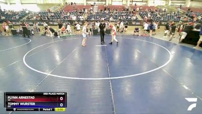 87 lbs 3rd Place Match - Flynn Arnestad, VA vs Tommy Wurster, OH