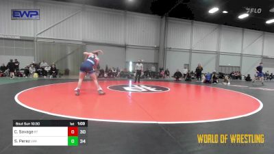 180 lbs Rr Rnd 1 - Cody Savage, Best Trained 14U vs Sean Perez, LWA 14u