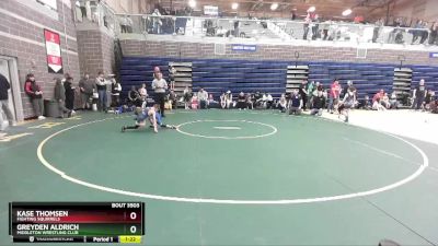 62 lbs Round 1 - Greyden Aldrich, Middleton Wrestling Club vs Kase Thomsen, Fighting Squirrels