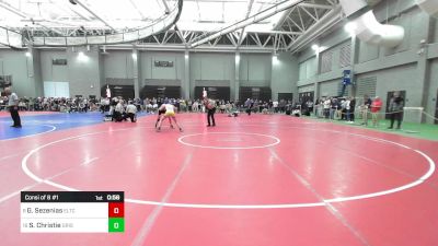 113 lbs Consi Of 8 #1 - Georgios Sezenias, Ellis Tech vs Seth Christie, Griswold/Wheeler