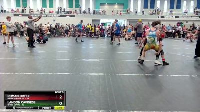 132 lbs Round 3 (4 Team) - Roman Ortez, Bronco Elite WC vs Landon Caviness, BHWC Duval