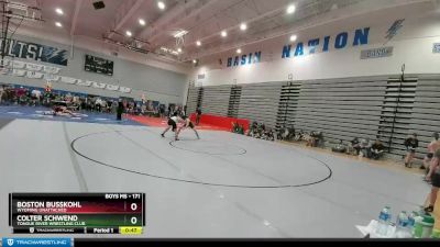 171 lbs Quarterfinal - Colter Schwend, Tongue River Wrestling Club vs Boston Busskohl, Wyoming Unattached