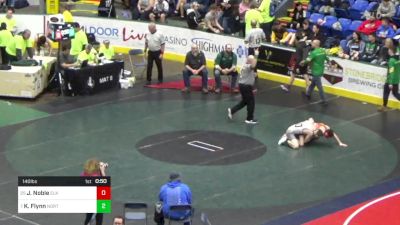 140 lbs Consi Of 32 #2 - Jayden Noble, Elk Lake vs Kohen Flynn, Northern Tioga